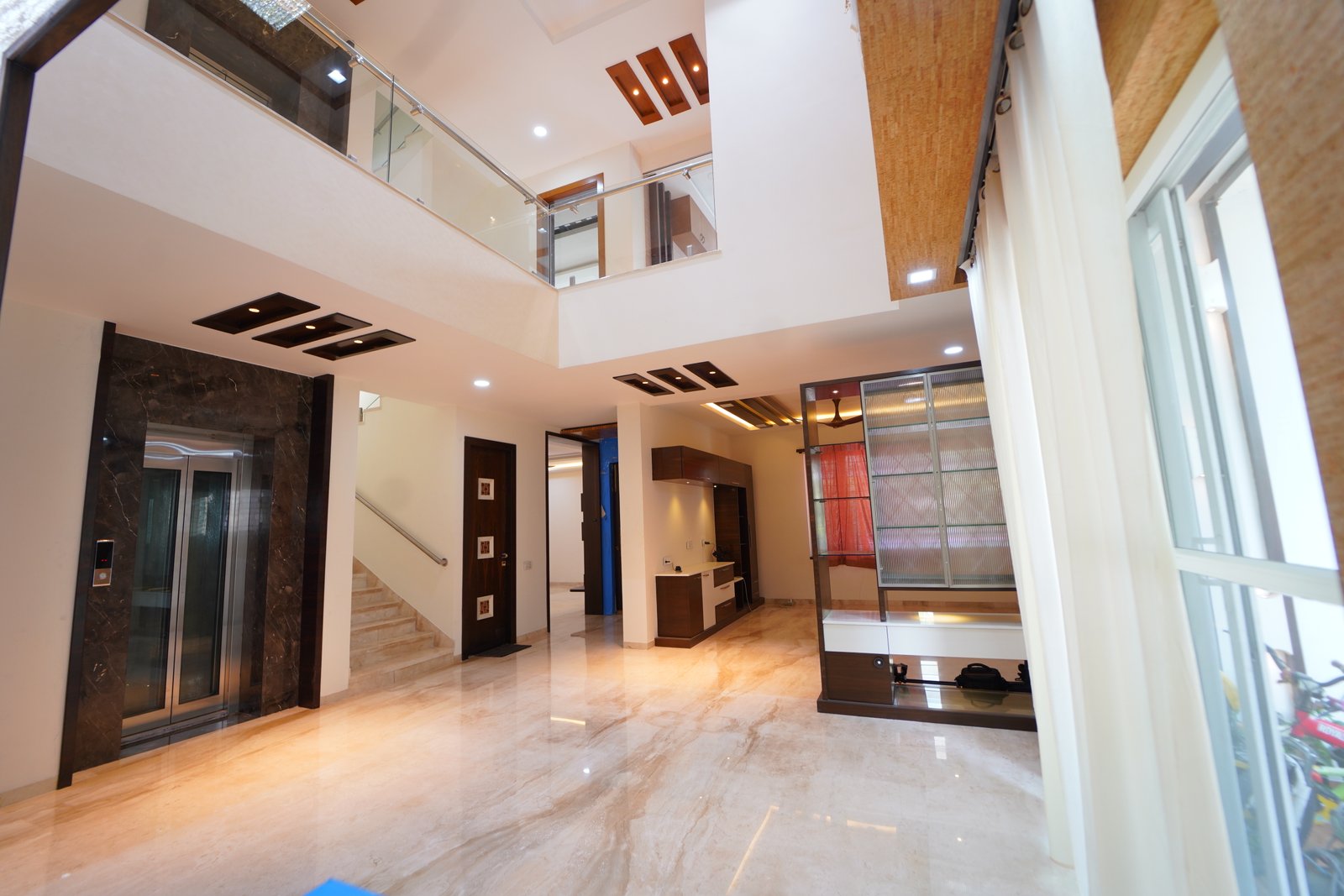 Double-Height Living Hall Interior